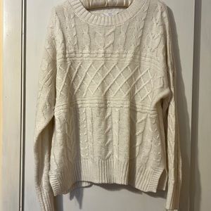 XL off-white knit sweater